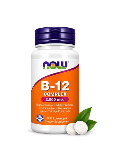 Now Vitamin B-12 Complex 2.000 Mcg - 100 Lozenges