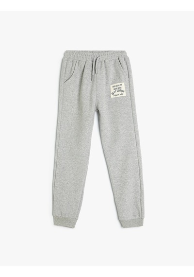 Koton Bağcıklı Cepli Basic Jogger Pantolon Gri 5wkb40010tk Gri