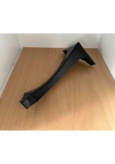 Mobilya Masa Sehpa Ayağı Puf Lükens Siyah Plastik Sehpa Ayağı 40x16x16 Cm 1 Adet
