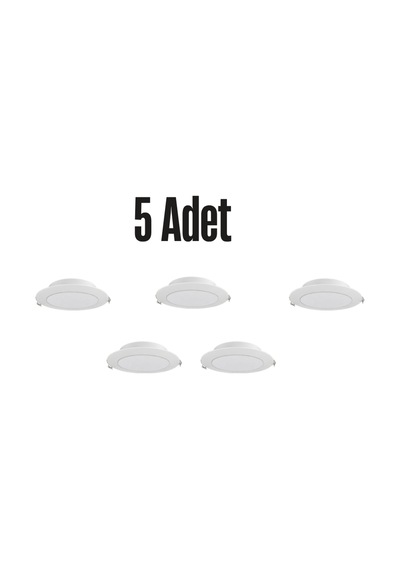Ct-5653 Zümrüt Panel Spot 5 Adet Beyaz