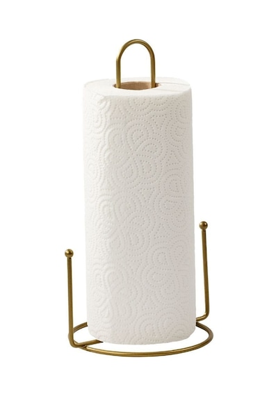 Edora Home Gold Misketli Kağıt Rulo Havluluk, Ergonomik Dik Havluluk - Metal Paslanmaz Gold