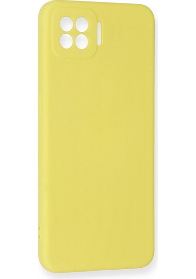 Newface - 806 - Oppo A73 Kılıf Nano İçi Kadife Silikon - Edntrend - - Sarı