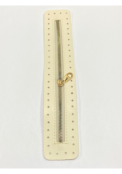 Karantuhafiye Derili Fermuar / Çanta Fermuarı / Kapak Fermuar 30 Cm Krem Krem