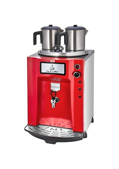 Remta Premium Jumbo 23 Litre İki Demlikli Çay Makinesi - Kırmızı