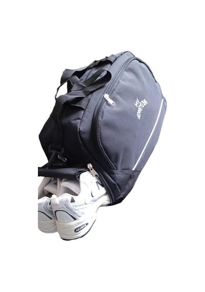 Mygeppetobag Çok Gözlü Ayakkabı Bölmeli, Spor Salonu Antrenman Spor Çantası Siyah