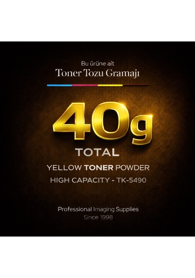 Kyocera Tk-5490 Toner Tozu Sarı 40 Gr Ma2101cfx Ma2101cwfx Pa2101cwx Pa2101cx Ma2101 Pa2101