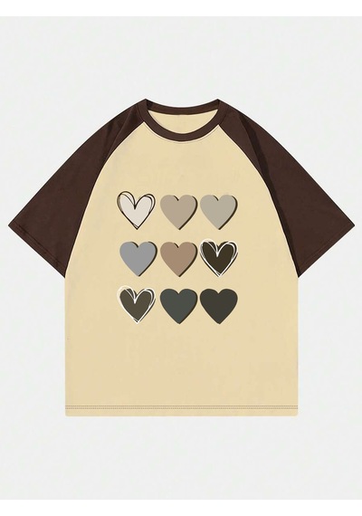 Startmore Love Yourself Garalio Baskılı T-shirt Bej