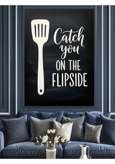 Ahşap Tablo Spatula Mutfak Sözü Yazısı