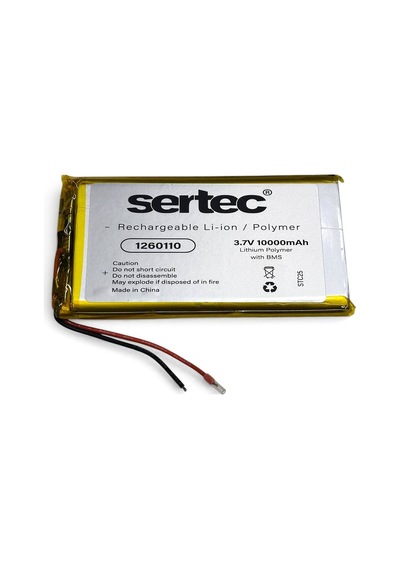 Sertec 1260110 3.7v 10.000mah Li-polymer Pil Devreli/1.5a Evimdeyokyok