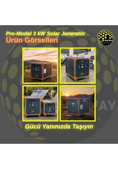 Otw Pro-model 3000w Mobil Güç İstasyonu Lifepo4 Bataryalı Solar Jeneratör