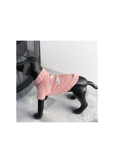 Kedi Ve Köpek İçin Simli Pembe Kazak