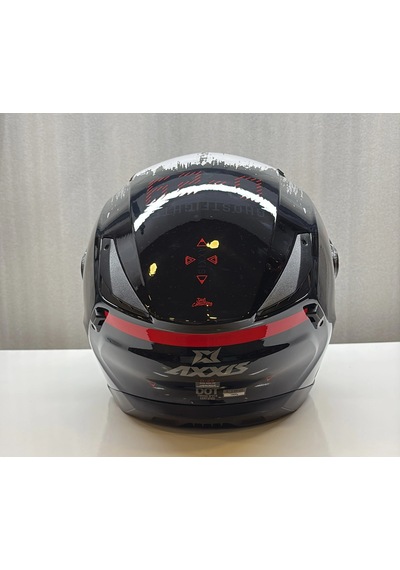 Axxıs Kask Fu409sv Ghostfıghter Sv D-29 C1 Parlak Siyah/beyaz