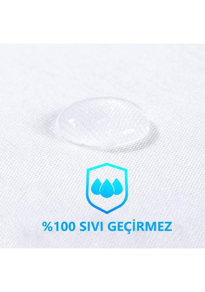 Dört Mevsim Tek Kişilik Alez Fitted Sıvı Geçirmez Yatak Koruyucu (439682107)