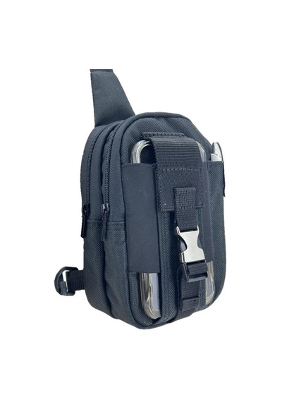 Taktikal 610d Cordura Göğüs Ve Sırt Çantası Siyah Çok Renkli