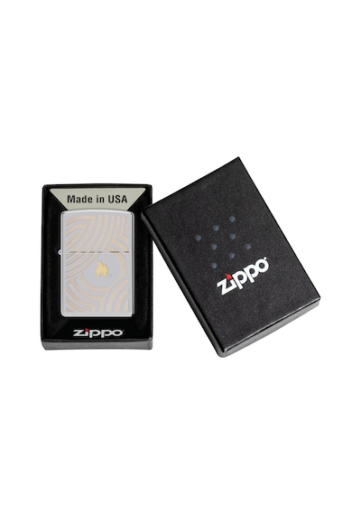 Zippo Flame And Circles 2 Dizayn Çakmak Gri
