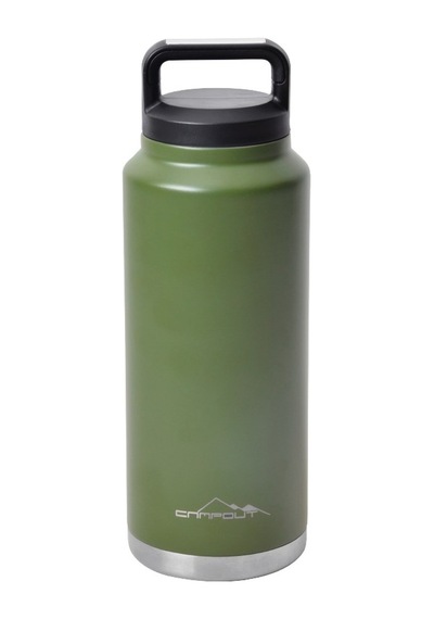 Nurgaz Kamp Campout Çift Katmanlı Termos Yeşil 1000 Ml (Ng 163) Çok Renkli