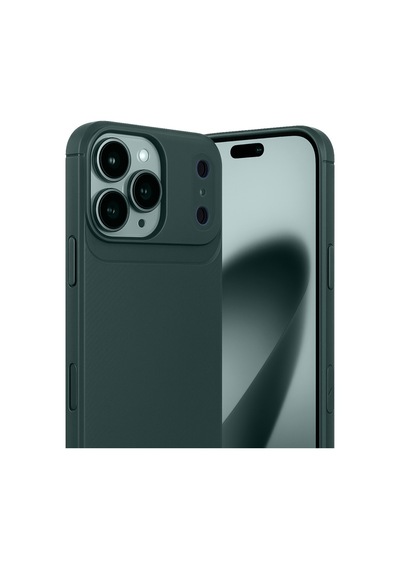 Apple iPhone  Uyumlu  17 Pro Auto Focus Karbon Kapak - Koyu Yeşil
