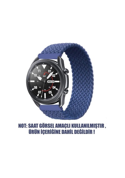 Huawei Honor Magic Watch 2 42mm İçin Kordon, Medium Size, 155mm Braided Solo Loop Band Lacivert Honor Watch Magic 2 42mm İle Uyumlu Kordon - Lacivert Çok Renkli Huawei Honor Magic Watch 2 42mm İçin Kordon, Medium Size, 155mm Braided Solo Loop Band Lacivert Honor Watch Magic 2 42mm İle Uyumlu Kordon - Lacivert Çok Renkli