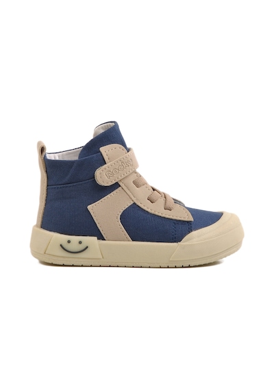 Lacivert Keten Bilek Boy Cırtlı Unisex Çocuk Sneaker 7465 B Kot