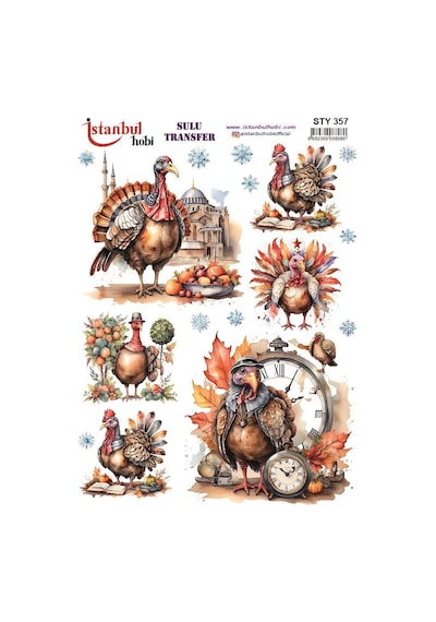 Yılbaşı Sulu Transfer 25x35cm Sty357