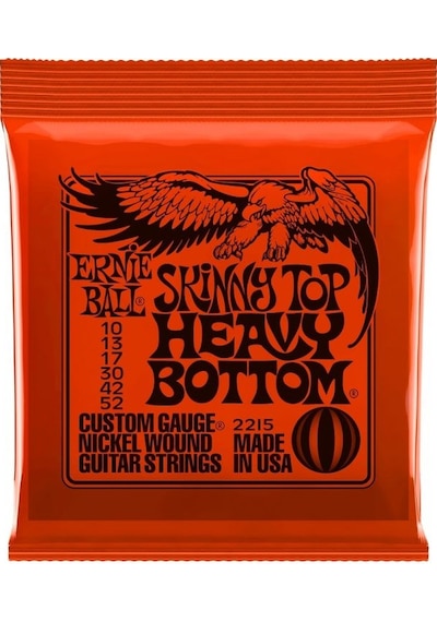 Ernie Ball P02215 Skinny Top Heavy Bottom Nickel 10 52 Elektro Gitar Teli