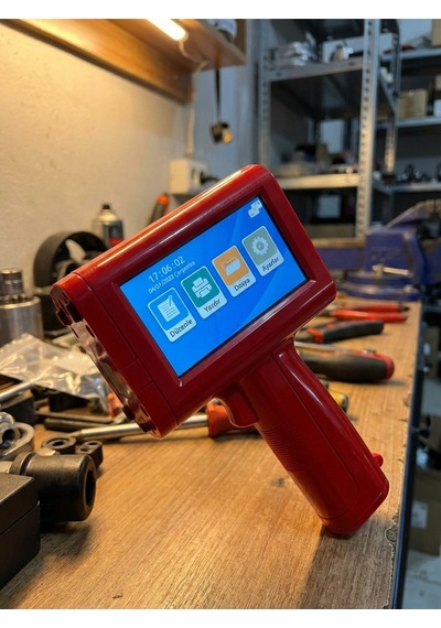 Kurutmalı El Tipi Yazıcı 12,7 Mm Dokunmatik Ekranlı Mini Mobil Etiket Yazıcı