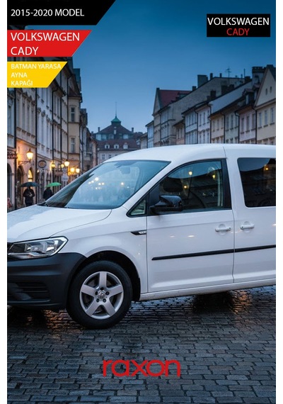 Volkswagen Caddy Mk3 2015-2020 Batman & Yarasa Ayna Kapağı Parlak Piano Black Sport