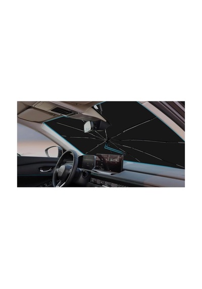 Araç İçi Ön Cam Güneşliği, Katlanabilir Şemsiye Şeklinde Otomobil Ön Cam Güneşliği,%99 Etkin Koruma, Otomobil, Suv, 140 X 79 Cm Diğer
