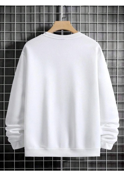 Startmore Adrift Hands Renkli Oversize Bisiklet Yaka Pamuklu Sweatshirt Beyaz Beyaz