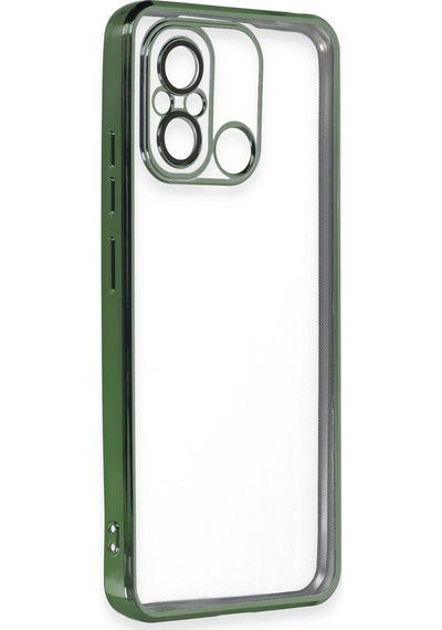 Gld-spt- Newface Xiaomi Redmi 12c Kılıf Razer Lensli Silikon - Yeşil