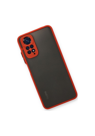 Gld-spt- Newface Xiaomi Redmi Note 11s Kılıf Montreal Silikon Kapak - Kırmızı