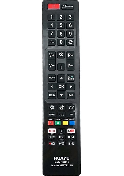 HUAYU KL RM-L1200+ VESTEL YOUTUBE - NETFLIX TUŞLU LCD-LED TV KUMA