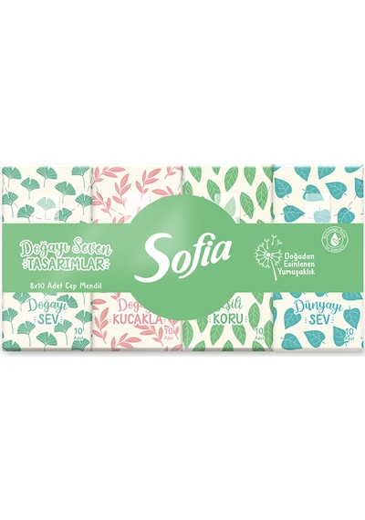 Sofia Cep Mendil 8'li 5 Adet