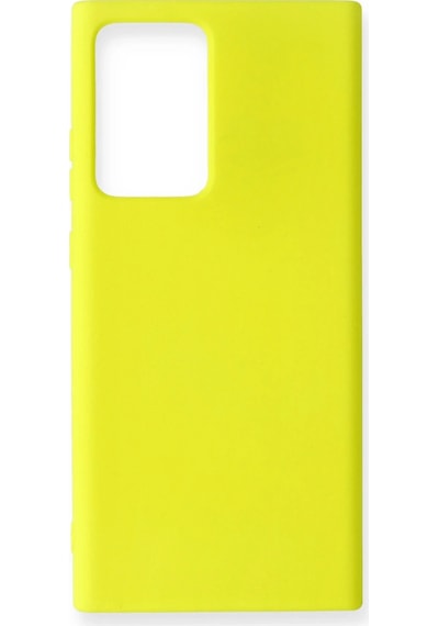 Gld-spt- Newface Samsung Uyumlu Galaxy Note 20 Ultra Kılıf Nano İçi Kadife Silikon - Sarı