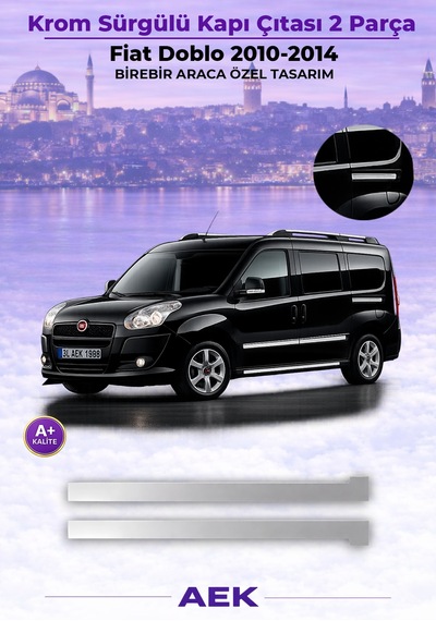 Fiat Doblo Sürgülü Kapı Çıtası 2010-2021 Paslanmaz Çelik