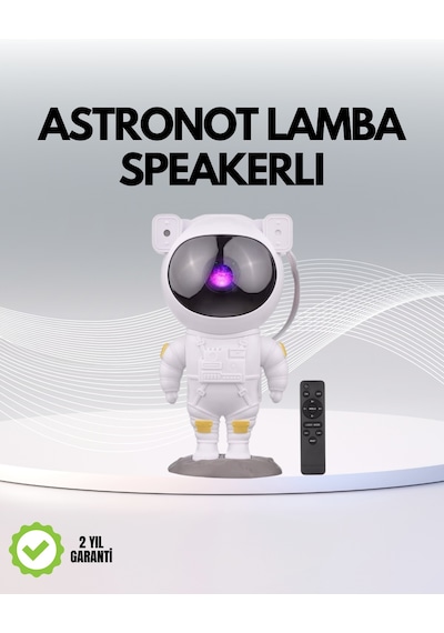 Usb Güç Bağlantılı Çok Fonksiyonlu Astronot Gece Lambası Beyaz