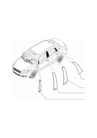 Yan Direk Bandi Takim 8 Parça | Fiat Linea 526714540