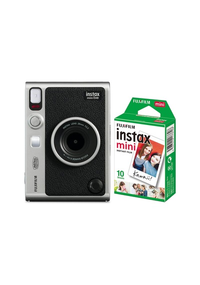 Fujifilm Instax Mini Evo Şipşak Fotoğraf Makinesi + 10'lu Film (Fujifilm Türkiye Garantili)