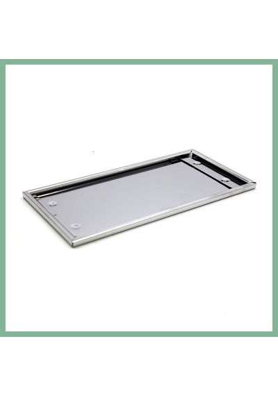 Bşkvirgo Dikdörtgen Krom Plakalık Araba Plaka Altlığı 30x16cm Bsk2026