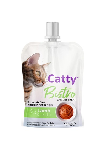 Catty Bistro Kuzulu Yetişkin Kedi Krema Ödülü 100 Gr