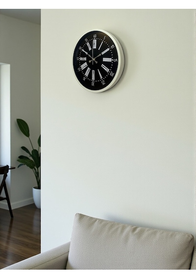 Zentime 36 Cm Krem Dekoratif Duvar Saati çok Renkli
