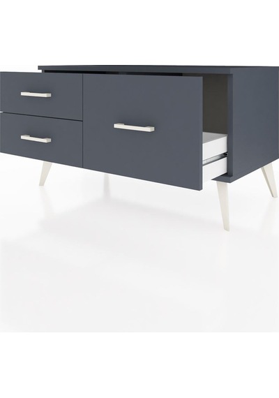Hyperion Şifonyer 3 Raflı 88x44x48 Antrasit-antrasit Antrasit Hyperion Şifonyer 3 Raflı 88x44x48 Antrasit-antrasit Antrasit