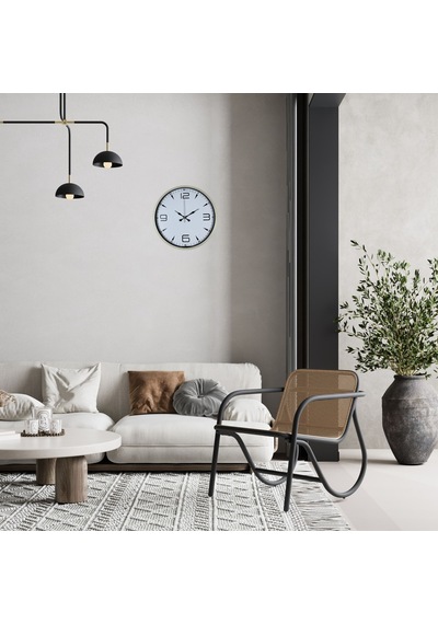 Natural Krem 36 Cm Duvar Saati Çok Renkli