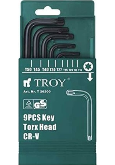 Troy 26200 Allen Anahtar Seti 9 Parça Torx N11.4225