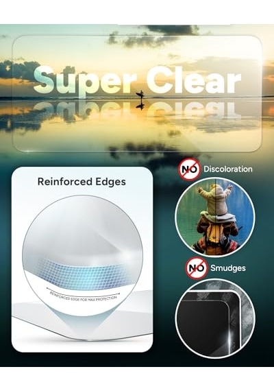 Apple iPhone Uyumlu, 14 Pro Max İçin Görünmez Cam Elit Gizlilik Ekran Koruyucu - İki Yönlü Gizlilik Filtresi, 4x Daha Gü