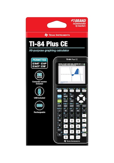 Texas Instruments Tı-84 Plus Ce-t Bilimsel Grafik Hesap Makinesi, Siyah Çok Renkli