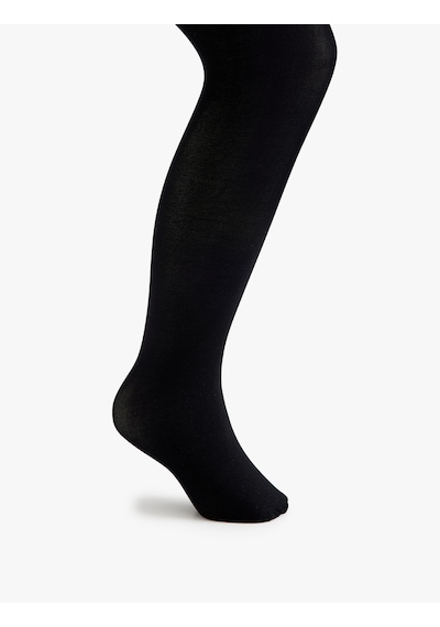 Koton Basic Külotlu Çorap Siyah 5wkg80043aa Siyah