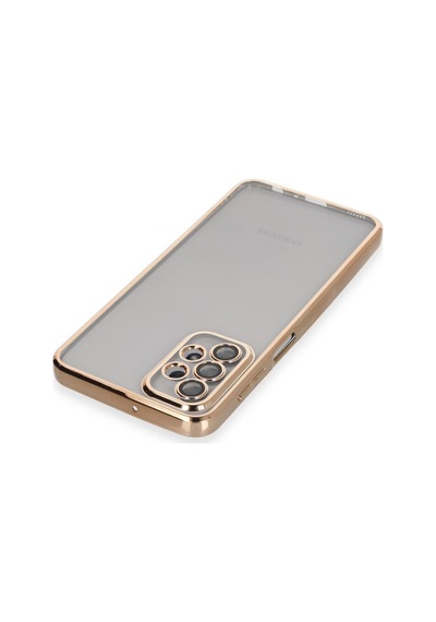 Samsung Uyumlu Galaxy A23 4g Kılıf Razer Lensli Silikon - Gold