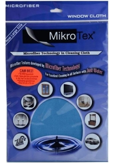 Mikrotex 3 Adet Mikrofiber Temizlik Bezi 40x50 Cm Mavi ,583 0