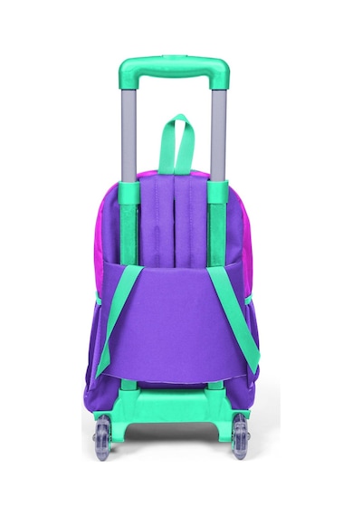 Coral High Kids Pembe Mor Renk Geçişli Üç Bölmeli Çekçekli Okul Sırt Çantası 23962
